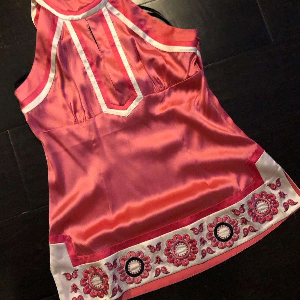 Bebe vintage halter tie back top